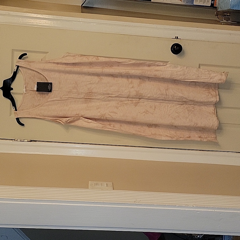 Gap 49 inch long beige tie-dye tank DRESS XXL